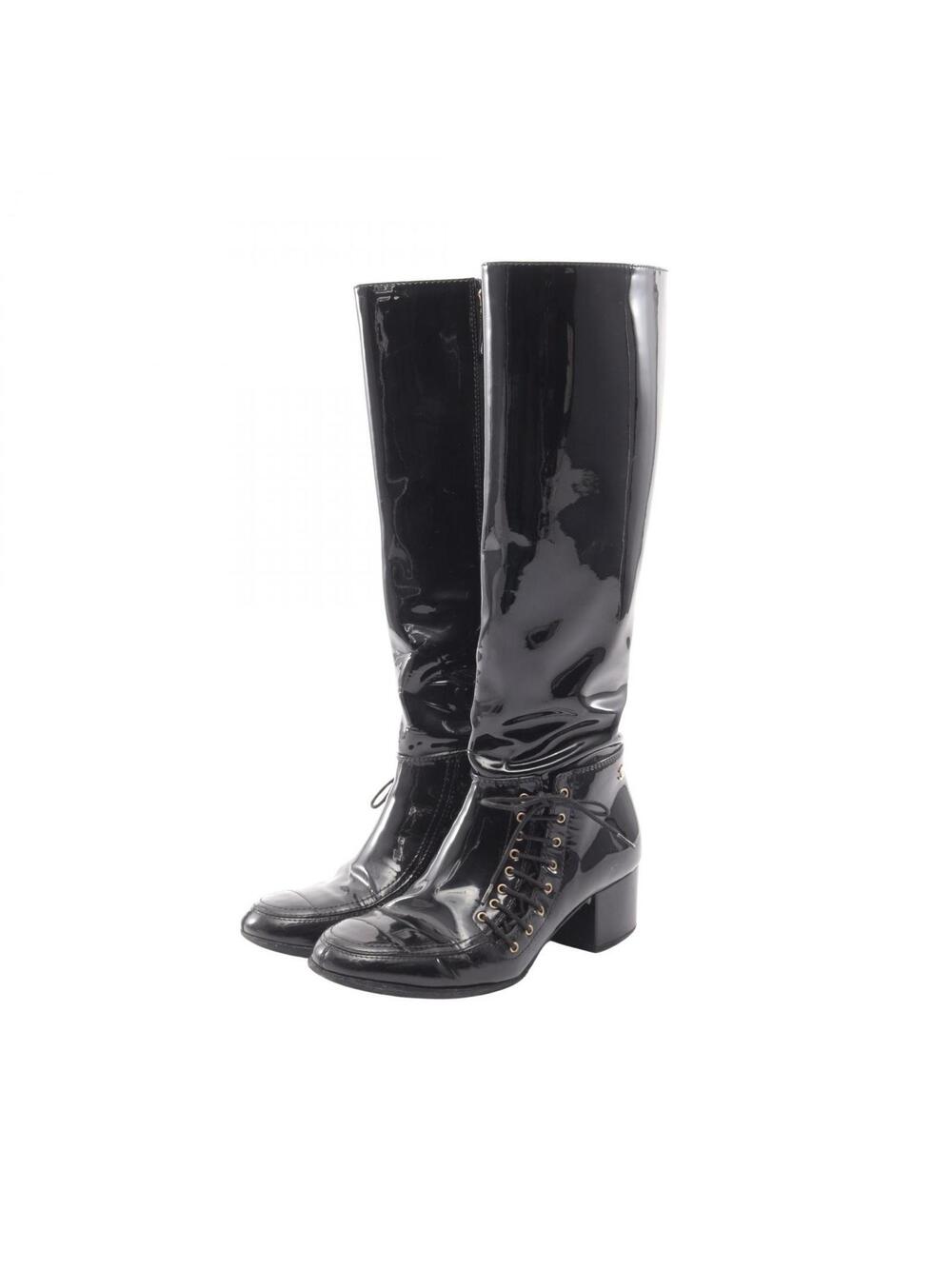 Chanel Coco Mark 8-Hole Long Boots #374474C60B